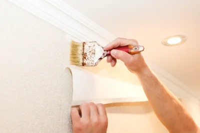 Pose de papier peint à Méailles — revêtements muraux et toiles de verre